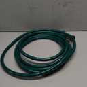 Garden Hose Durable for Patio Cleaner: Heavy Duty 15 FT 1/2 Inch PVC Hose with GHT Fittings for High-Pressure Watering Tasks (Green)