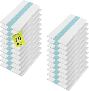 20 Packs of Mop Replacement Pads, Disposable Hard Floor Vacuum and Mop Pad Refills Compatible with VACMOP Pro VM252 VM251 VM250 VM200 VC205 QM250 VM190 VM200P12 VMP30 Cleaner Replacement Parts