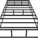 Maenizi Twin Box Spring 9 Inch, Heavy Duty Metal Box Spring Bed Base with Fabric Cover, Mattress Foundation, Easy Assembly, Noise Free, Black
