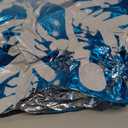 185pcs Ice Snow Balloons Garland Arch Kit, Purple Blue Silver Balloon Garland, Snowflake Foil Balloons for Winter Wonderland Birthday, Snowflake Baby Shower, Christmas, Holiday, Winter Party Supplies