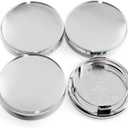 4 Pcs Wheel Center Caps for BBS 09.24.467 09.24.467 09.24.486 09.24.494 56.24.120 09.24.471 09.24.510 Wheel Rim Chrome Silver(Snap-in Diameter:60.6mm/2.39in)