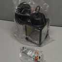 DESIGNERS FOUNTAIN Preston Outdoor Light Fixture, 8 Inch Exterior Wall Lantern Sconce for Front Door, Patio and Porch, Black