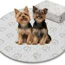 FXW Washable Pee Pads for Dogs, Puppy Pads with Super Absorbent, Specifically Designed for Whelping Box, Round, 36" x 36", 2 Packs
