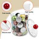 ZEXALOR Set of 2 Hair Accessories Organizer, Clear Scrunchie Holder, Plastic Vanity Organizer Geadband holder Hair Tool Storage Box, Bathroom Organizers and Storage (6H)