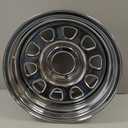 Rough Country 17x9 Polished Chrome Steel Wheel - 6x5.5, 12mm Offset, 4.25 Bore, Classic Off-Road Rim for Trucks, Jeeps & SUVs
