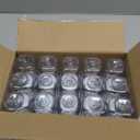 novelinks 2oz Plastic Mason Jars with Silver Lids, 60 Pack Mini Containers for Honey, Jam, Spices, Beads, Crafts, Party Favors  Small Empty Storage Jars
