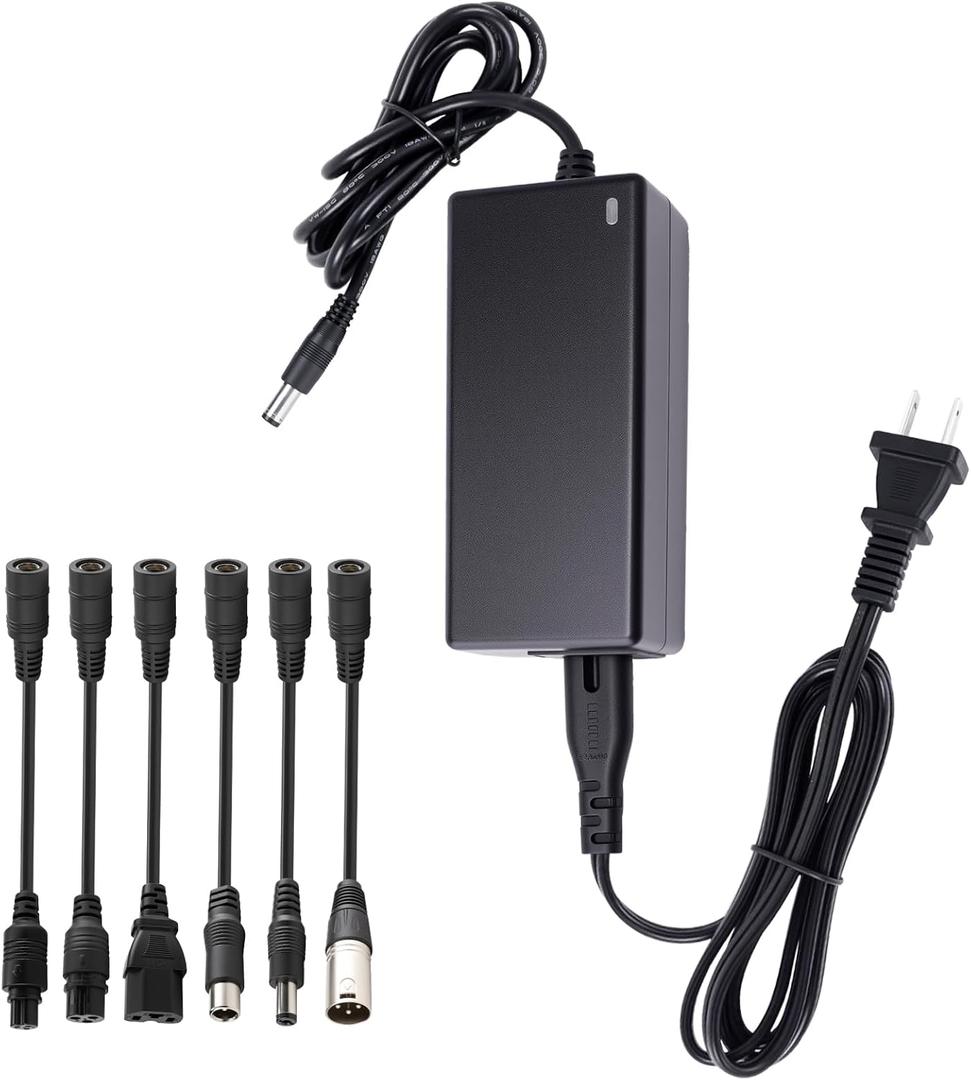 24V 2A Electric Scooter Battery Charger, Power Adapter with 7 Plugs for Drive Medical, Go Go Elite Traveler, Pride Mobility, ShopRider, Ezip