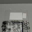 Tnisesm 80Pcs Spring Band Hose Clamps Assortment kits Silicone Vacuum Hose Pipe Clamp 7mm 9mm 10mm 11mm 14mm 15mm 16mm 18mm Low Pressure Air Clip Clamp(Black)