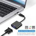 Mindorlen USB to VGA Adapter for Monitor MacBook, VGA to USB 3.0/2.0 Converter 1080P Multi-Display Video Cable for Laptop Desktop PC to Monitors, Projector, TV. (Not Support Chromebook)