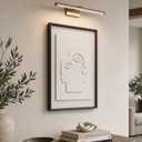 Hoemzon Large Wall Art, Modern Room Decor Essential, White Color, 24x36 In