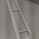 Linear Bar Air Grille 24" X 4", Aluminum Air Supply/Return Grilles,Easy Air Flow,Removable Grille/Door-HVAC Air Vent Cover,White[Outer Dimensions: 24.8"w X 4.8"h]