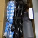 Powerful Handheld Fabric Steamer - 1800W with Fast Ceramic Heat-Up Plate, 2-in-1 Ironing & Wrinkle Remover, Steam Nozzle, Lint Brush - Black, for US 120V Only