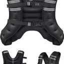 Henkelion Weighted Vest Weight Vest for Men Women Kids Weights Included, Body Weight Vests Adjustable for Running, Training Workout, Jogging, Walking (20 lbs, Black)