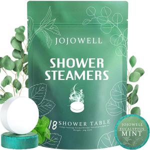 Shower Steamers Aromatherapy 18 Pack  Eucalyptus for Shower, Birthday Gifts for Women Men, Nasal Relief Self Care Spa Gifts, Eucalyptus & Mint, Easter Basket Stuffers Essentials for Teens Adults