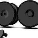 20 Inch Wheel Covers for Tesla Model Y Induction Wheel Hubs 2020-2024, Full Coverage Hubcaps Exterior Accessories, Centers Lock Installation Rim Protector (Pure Black, Set of 4)