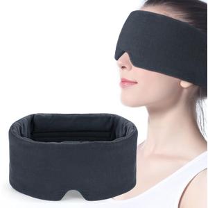Mavogel Full Coverage Sleep Mask for Sleeping, Light Blocking Eye Mask with Adjustable Closure, Ultra Soft Breathable Modal Eye Cover for Women Men, Pressure-Free for Travel, Nap & Shift Work (Grey)