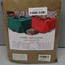 Rectangle Christmas Jacquard Table Cloth Waterproof Elegant Damask Floral Pattern Heavy Weight Wipeable Wrinkle Free Fabric Table Covers for Dinner or Daily Uses(Dark Green/60x104Inch)