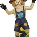 4 ft Halloween Party Decoration Scary Scarecrow Cardboard Cutout Standup Creepy Scarecrow Party Accessory Life Size Photo Prop Standing Cardboard Cutout for Halloween Supplies