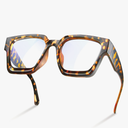 livho Oversized Eyewear Frame for Woman and Men - Rectangle Fashion Glasses for Computer, Chic Preppy Frame