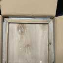 Large Farmhouse Decorative Wooden Lanterns Set of 2, Rustic Burnt Wood Floor Lanterns, Indoor/Outdoor Hurricane Lanterns for Home Decor (No Glass)