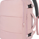Taygeer Travel Backpack for Women, Carry On Backpack with USB Charging Port & Shoe Pouch, TSA 15.6inch Laptop Mochila Flight Approved, Nurse Bag Casual Daypack for Weekender Business Hiking, Pink, L