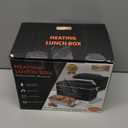 Heated Lunch Box,Electric Lunch Box, Lunch Box Battery Powered, Pro 24000mah,5.5 Cups Portable Food Heater-3D-5 Side Heating-Intelligent Temperature Control,Suitable For Trucks,Offices(Black/White)