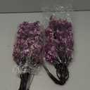 JAKY-Global Babys Breath Fabric Cloth Artificial Flowers 6 Bundle European Fake Silk Plants Decor Farmhouse Wedding Party Decoration Bouquets Real Touch DIY Home Garden (Autumn Purple-6pcs)