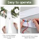 White Wreath Sash, Wreaths Scarf Blank Wreath Sash for Front Door Wedding Party Door Farmhouse Christmas Craft