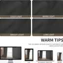 CUCRAF Grey Sheer Curtains 90 Inches Long 2 Panels Set, Semi Sheer Rod Pocket Window Treatment Voile Drapes for Living Room Bedroom(37''W x 90''L, Grey)