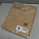 JMIERR Mens Shorts Linen Cotton 7" Casual Elastic Waist Drawstring Lightweight Summer Beach Shorts with Pockets (Beige)