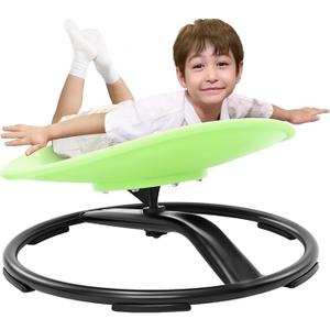 Uiikolb Spinning Chair for Autistic Kids (Ages 3-18), Autism Sensory Toy Gift 220LBS Capacity Sensory Swivel Seat for ADHD Kids, Autism Sensory Products, Calming Gift Improve Focus & Body Balance (Blue)