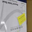 Bath Royale Soft Close Toilet Seat Round with Lid BR500-00 White, Comfortable, Durable, Sturdy, Stain-Resistant and Easy to Clean, Fits All Toilet Brands, Executive Series