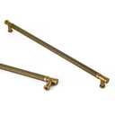 Goo-Ki 6 Pack Knurled Antique Brass Cabinet Handle Drawer Pulls, 12.6in(320mm) c-c Vintage Bronze Bar Pull Kitchen Hardware for Closet Dresser Wardrobe Cupboard Furniture, 2210GT-320