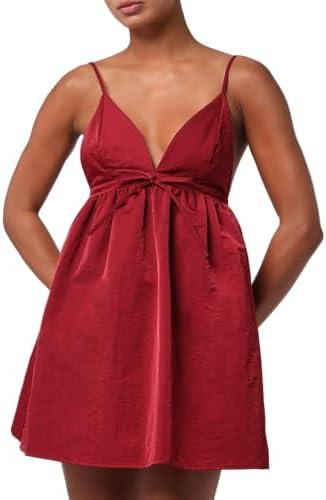 Lulus Women's Brit Tie Back Mini Dress, Size: Medium