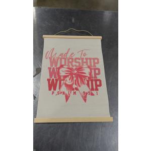 FGFK Coquette Pink Bow Christian Wall Art Poster Hanger Frame, Coquette Room Decor, Psalm 27:1 Bible Verse Canvas Prints Framed Wall Decor for Girls Bedroom Dorm Apartment, 12x16 Inch