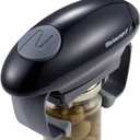 Elite Gourmet EJO800 High Power Torque Automatic Battery Operated Electric Jar Opener, One-Touch Electric Operation, Easily Remove Most-Size Lids with Auto-Size Guides, Black/Gray (Single)