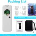 Breathalyzer for Home and Party Use,2026 Upgraded Accuracy Portable Breathalyzers with LCD Digital Display,Alcohol Tester with 10 Mouthpieces