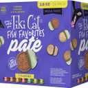 Tiki Cat Fish Favorite Pate, Ultimate Variety Pack, 24 Servings of 7 Delicious Recipes, Wet Cat Food Mega Pack, 2.8 oz. Can (24 Count), BB August 2028