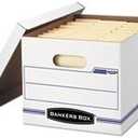 Fellowes 5 Ct, File Storage Box, Ltr/Lgl, Ctn12