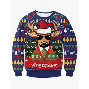 BesserBay Unisex Kids Ugly Christmas Sweater 3D Graphic Funny Long Sleeve Holiday Pullover Sweatshirt 4-14 Years