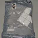Men's Ultra-Light Thermal Socks - Thin Warm Heat Socks with Self Heat Yarn, Great Gift (9-11, White1)
