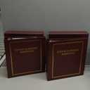 2 Pcs Red Estate Planning Portfolio Binders with Gold Title in Case I Die Organizer with Index Tabs and Cardboard Slipcase 3 Ring Binders 11.5 x 11 x 2.5 Inches