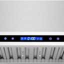 COSMO COS-QS75 30 in. Haven Collection 500 CFM Ducted Under Cabinet Range Hood, Touch Controls, LED Lights, Stainless Steel