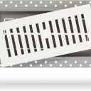 BreezeLux BL410 Magnetic Air Supply Vent Cover - Removable Flush-Mount Panel for Walls & Ceilings, Paintable, Durable Cement Board with Galvanized Steel Frame - Fits 4"x10" Duct Openings