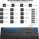 Wireless Keyboard and Mouse Combo, Full Size Quiet Key Computer Keyboard and Cordless Mice with 3 DPI Adjustable, 2.4G Lag-Free, Long Battery Life, Compatible with Windows and Mac Systems, Black