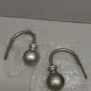 KAMANINA Curtain Holdbacks, Silver Curtain Tieback Hooks for Wall Mounted with Round Finials, Metal Window Treatment Holdbacks with Screws, Decorative Curtain Hooks for Drapes (1 Pair/2 Pack, Small)