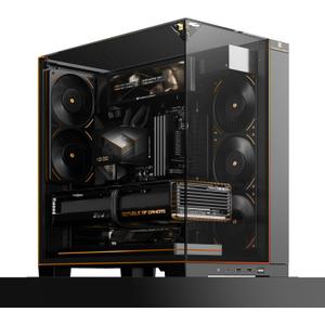 Thermalright A70 Vision ATX Gaming case |Three Sides Without Stands,Panoramic Glass Panel |8 Fan Slots |Tower-Style Computer case |Equipped with Type-C Interface |Comes with a 9.16-inch LCD Display |