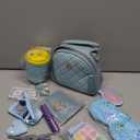 Play Purse for Little Girl, Princess Frozen Toy Purse with Accessories, Pretend Makeup Set, Handbag, Wallet, Water Bottle, Birthday Toy for Girl 3 4 5 6 7 8 Year Old