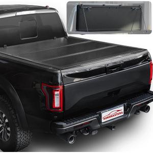 Low Profile Flip Hard Tri Folding Tonneau Cover Truck Bed Fits 2022-2025 2026 Maverick 4.6FT Bed (54.4"),Ford Maverick Accessories,No Drilling,Anti-Theft Security|Low-Profile Hard Flip Fold|