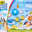 Crayola Magic Light Up Bluey Stamper Art Set, Toddler Mess Free Coloring & Stamping Kit, Holiday for Kids, Bluey Toys, Ages 3, 4, 5